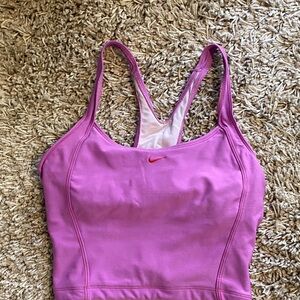 Nike Women's Vibrant Pink Sports Bra inner bra built in